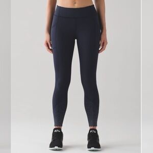 ❤️ Lululemon Tight Stuff Tight in Midnight Navy Reflective B14